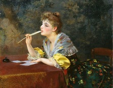 К. П. Степанов. &laquo;Письмо&raquo;. 22,5 * 26, 1893 г. Нижегородский государственный художественный музей.